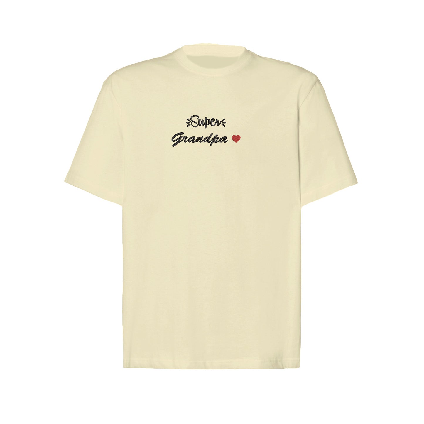 Koszulka Super Grandpa – haftowany napis dla wyjątkowego Dziadka Haft z radości - nadruki i haft na odzieży Warszawa