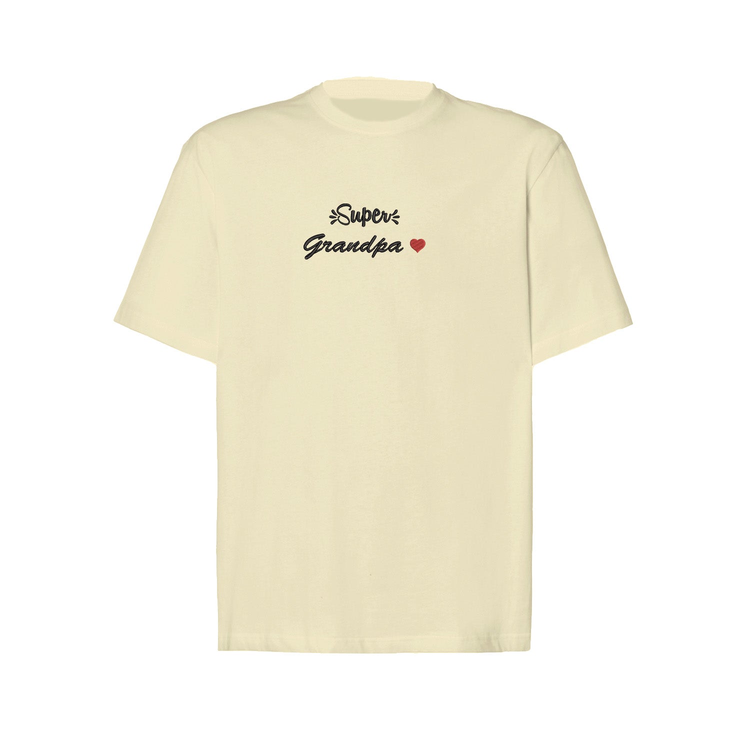 Koszulka Super Grandpa – haftowany napis dla wyjątkowego Dziadka Haft z radości - nadruki i haft na odzieży Warszawa