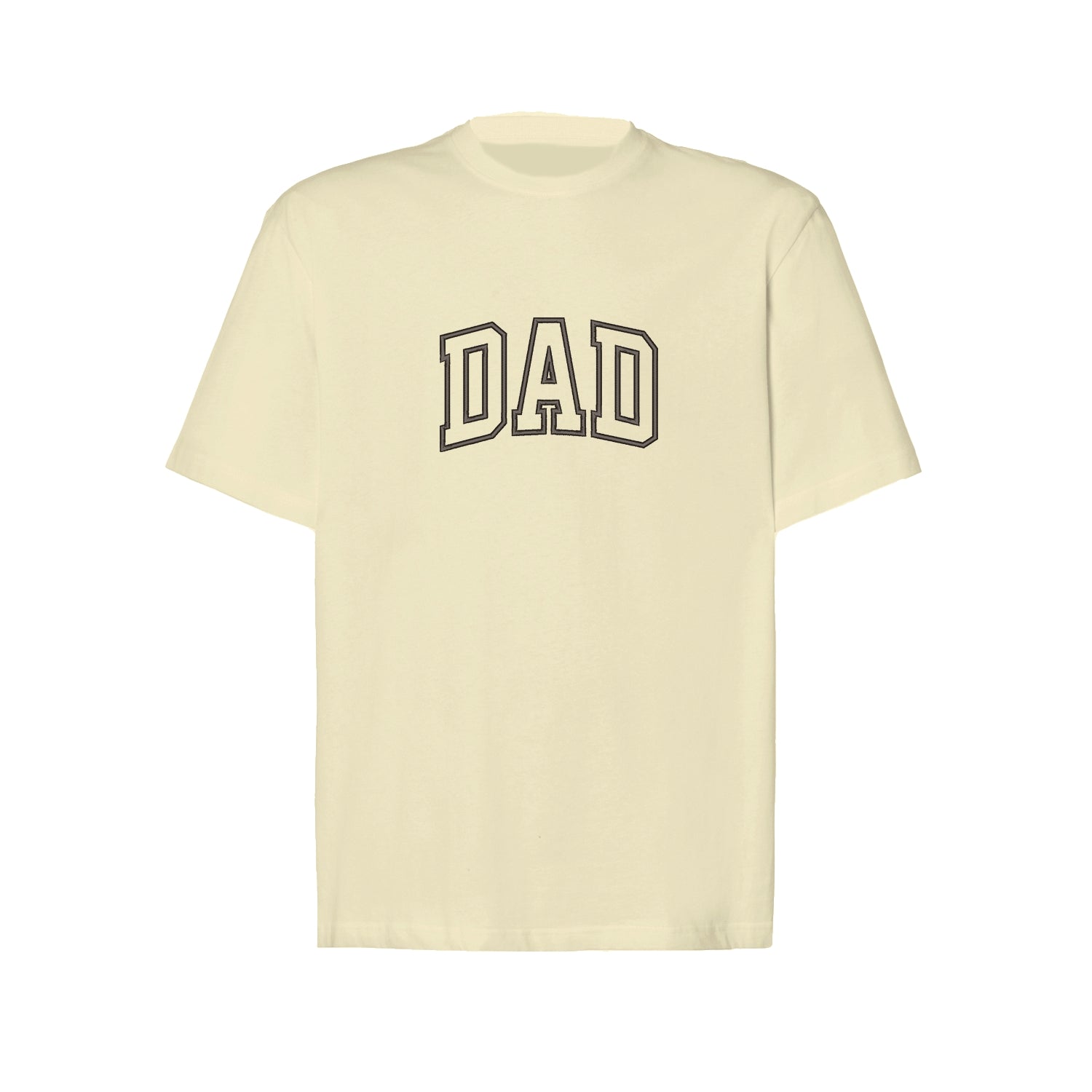 Koszulka „Dad Applique”  z haftem – klasyczny prezent dla taty, unisex, damska, oversize Haft z radości - nadruki i haft na odzieży Warszawa