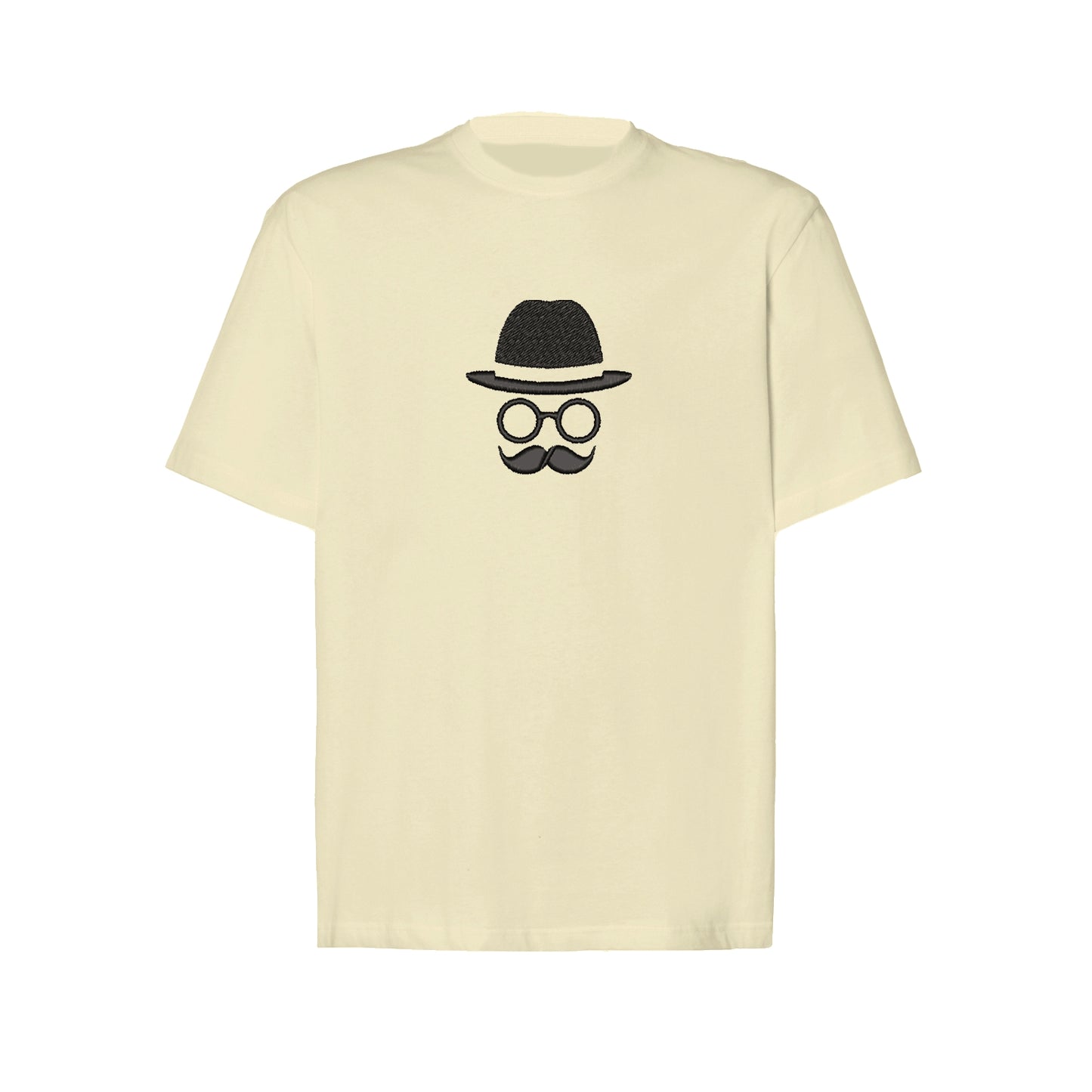 Koszulka „Father with Moustache” z haftem – elegancki prezent dla taty, unisex, damska, oversize Haft z radości - nadruki i haft na odzieży Warszawa