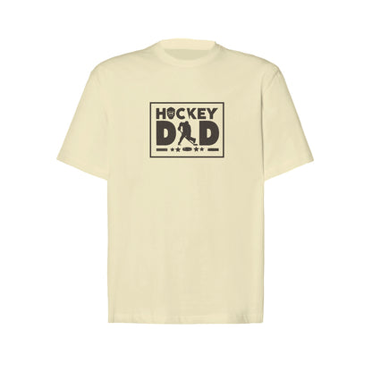 Koszulka oversize z haftem "Hockey Dad" – idealny prezent dla taty fana hokeja Haft z radości