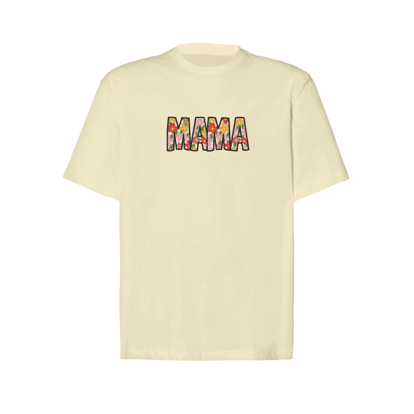 Koszulka Mama All Day Everyday Embroidery Design – Haft komputerowy | Damska, Unisex, Oversize Haft z radości - nadruki i haft na odzieży Warszawa