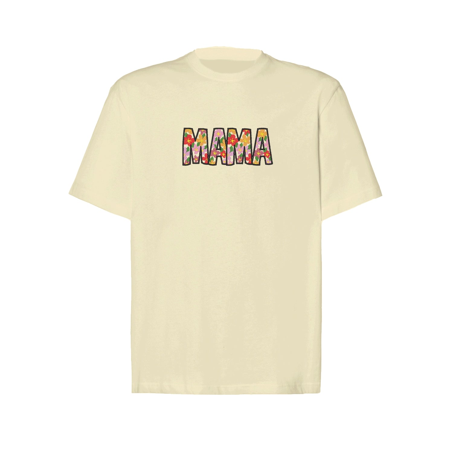 Koszulka Mama All Day Everyday Embroidery Design – Haft komputerowy | Damska, Unisex, Oversize Haft z radości - nadruki i haft na odzieży Warszawa