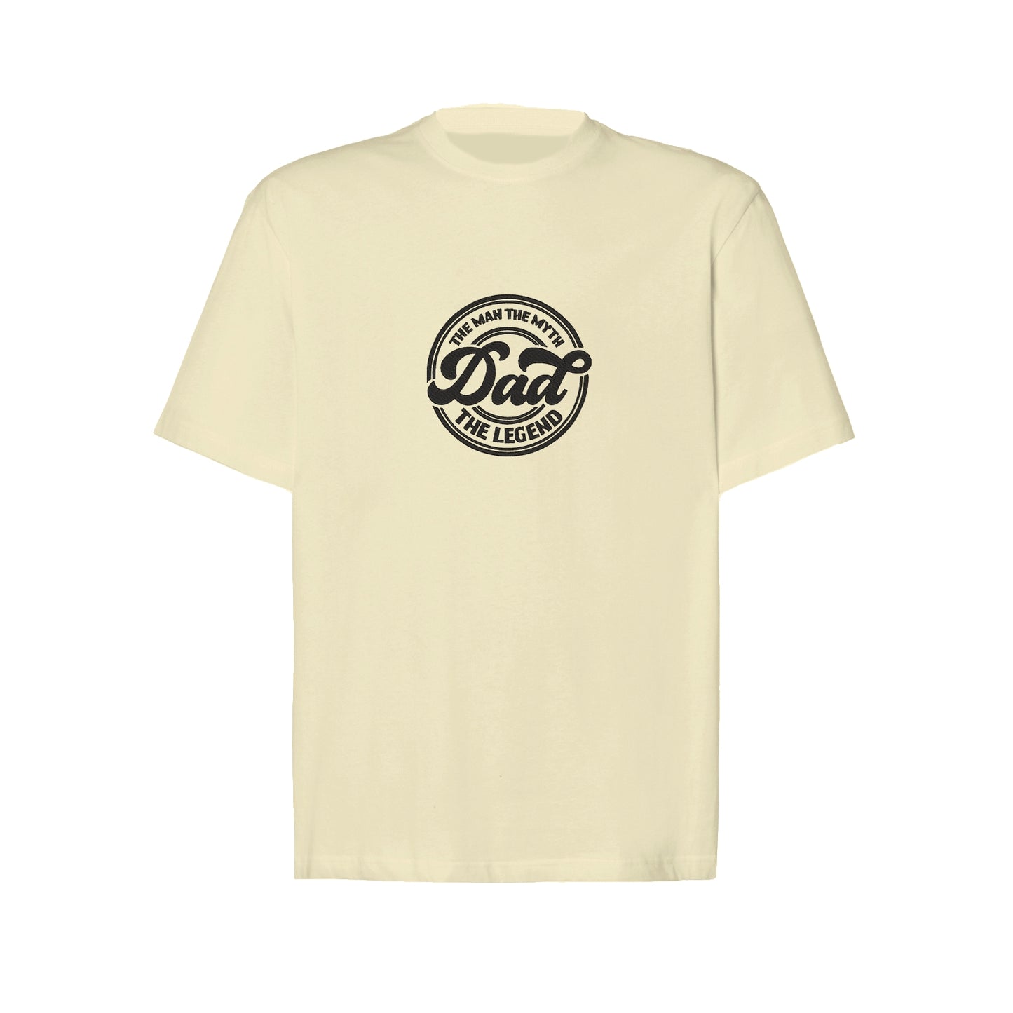 Koszulka oversize z haftem "Dad The Man The Myth The Legend" – prezent dla legendarnego taty