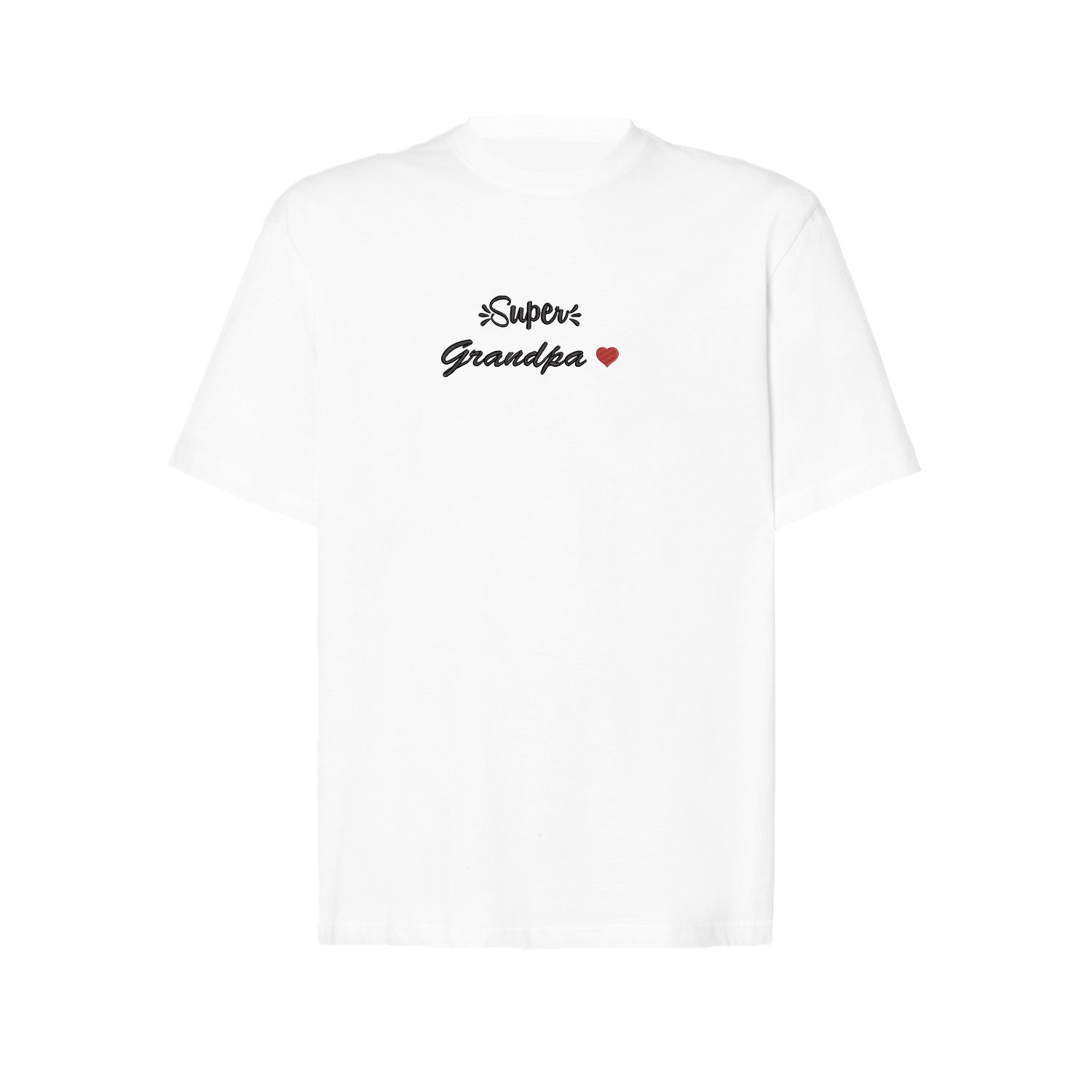Koszulka Super Grandpa – haftowany napis dla wyjątkowego Dziadka Haft z radości - nadruki i haft na odzieży Warszawa