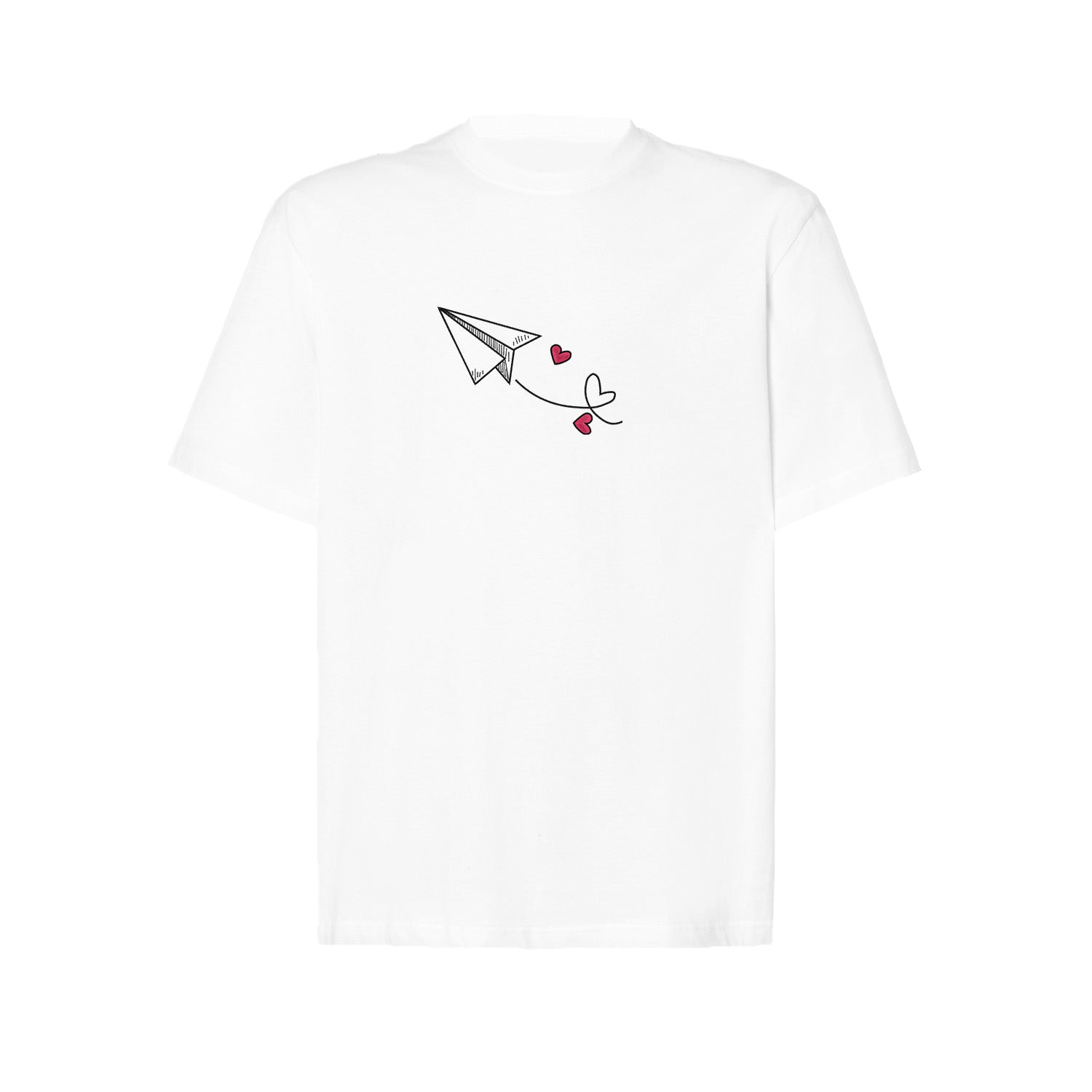 Koszulka z Haftem „Walentynkowy Liścik” – uroczy detal Haft z radości - nadruki i haft na odzieży Warszawa