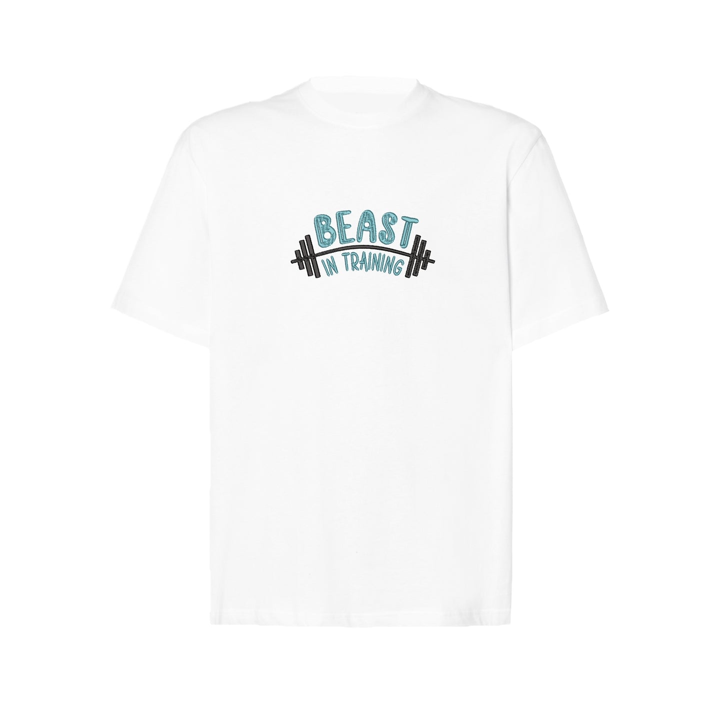 Koszulka „Beast in Training Dad”  z haftem – sportowy prezent dla taty, unisex, damska, oversize Haft z radości - nadruki i haft na odzieży Warszawa
