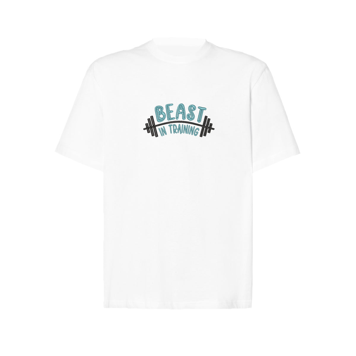 Koszulka „Beast in Training Dad”  z haftem – sportowy prezent dla taty, unisex, damska, oversize Haft z radości - nadruki i haft na odzieży Warszawa