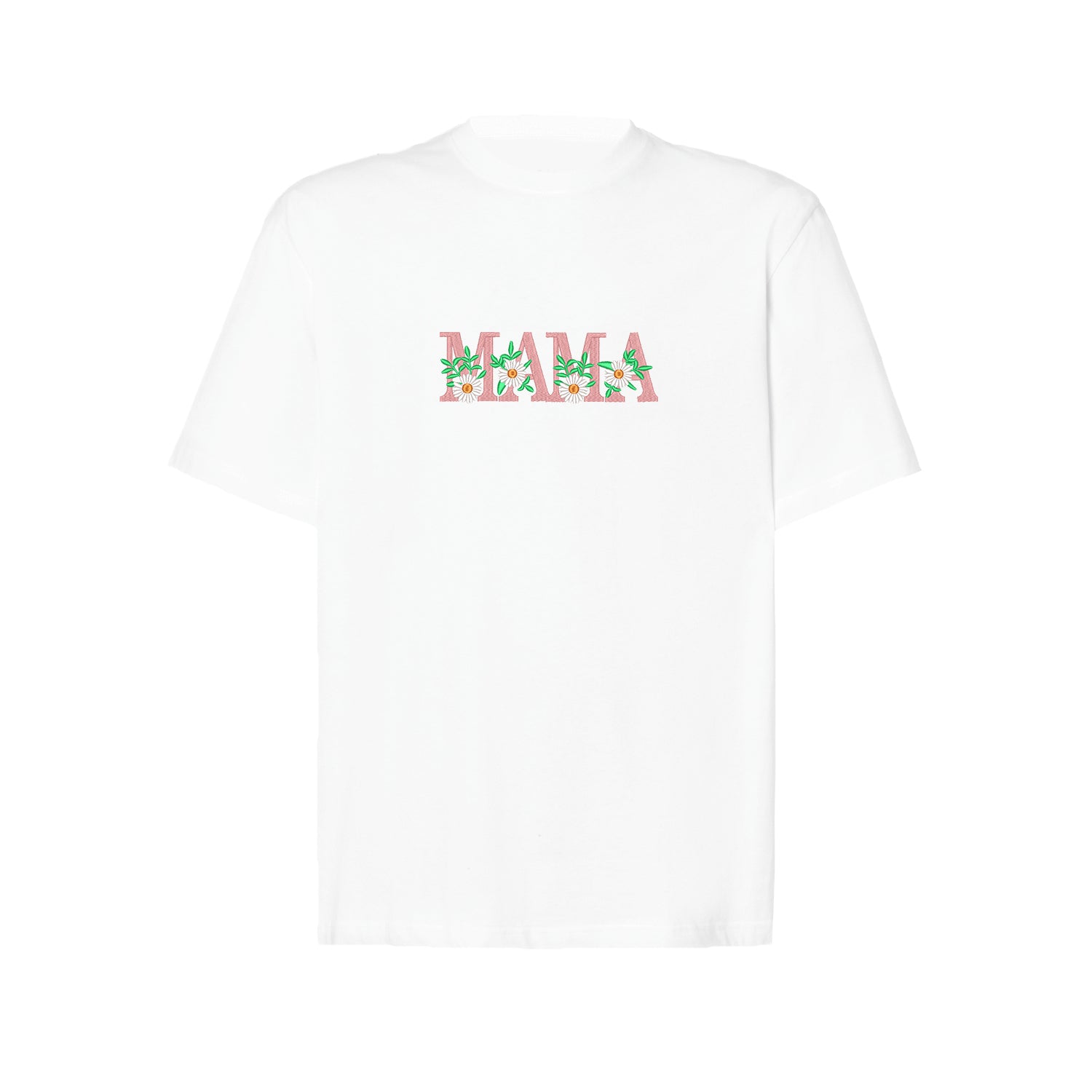 Koszulka Floral Mama 4 – Haft komputerowy | Damska, Unisex, Oversize Haft z radości - nadruki i haft na odzieży Warszawa