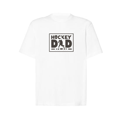 Koszulka oversize z haftem "Hockey Dad" – idealny prezent dla taty fana hokeja Haft z radości