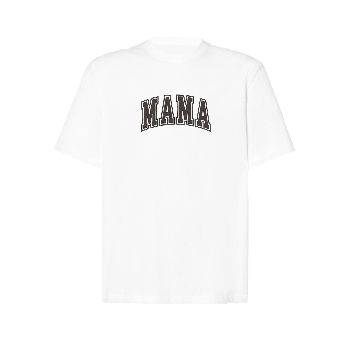 Koszulka Mama Embroidery Design – Haft komputerowy | Damska, Unisex, Oversize Haft z radości - nadruki i haft na odzieży Warszawa