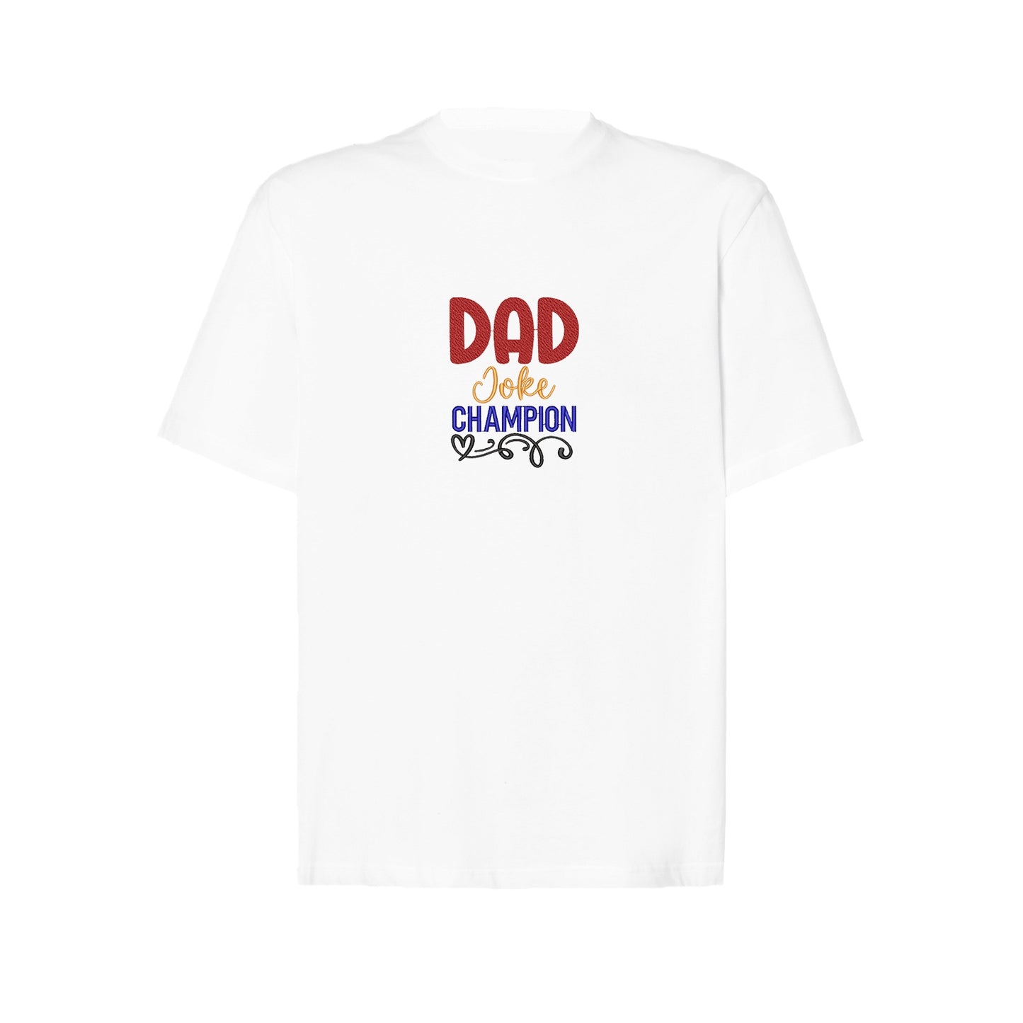 Koszulka oversize z haftem "Dad Joke Champion" – idealna dla taty z poczuciem humoru