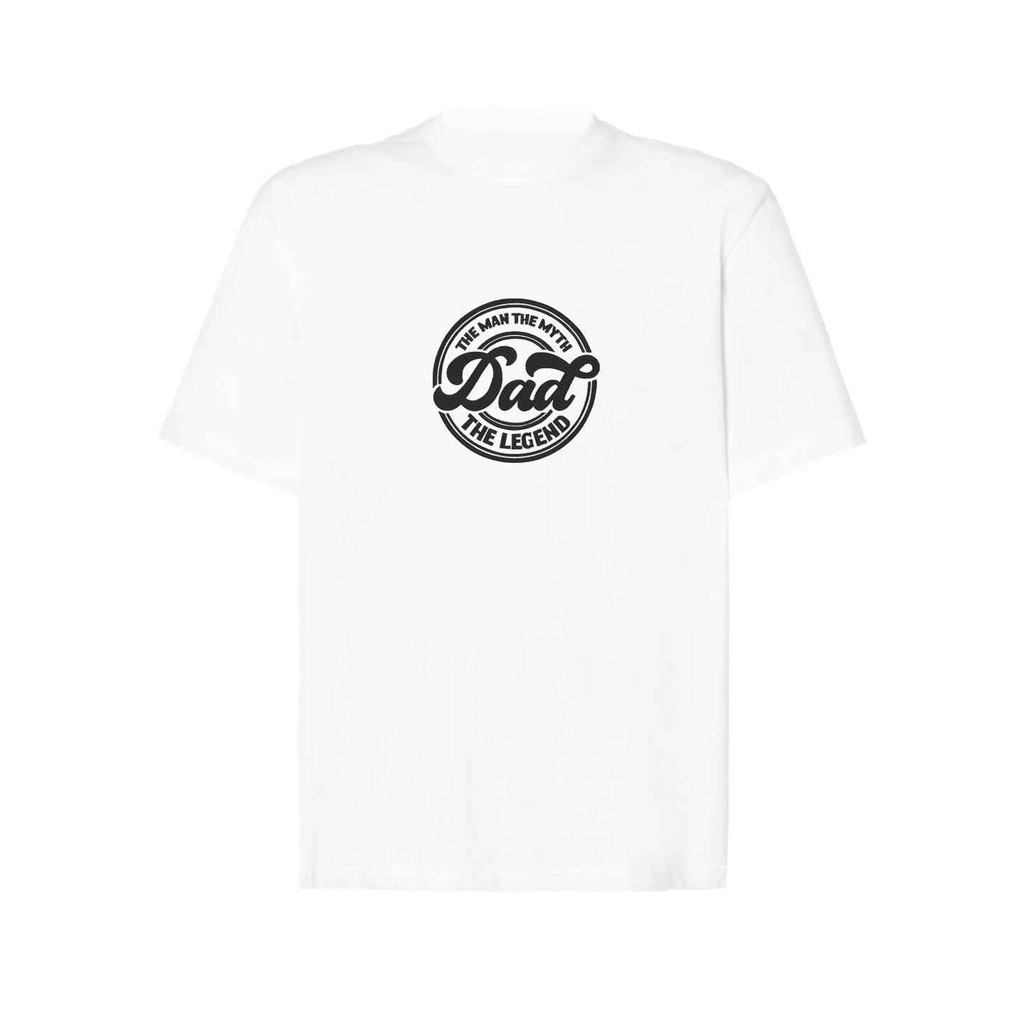 Koszulka oversize z haftem "Dad The Man The Myth The Legend" – prezent dla legendarnego taty