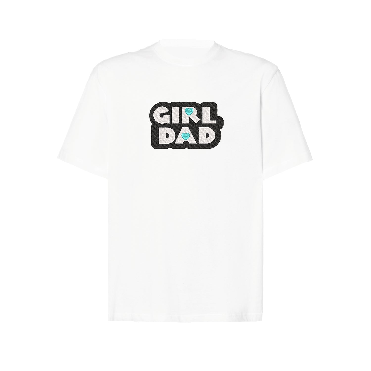 Koszulka oversize z haftem "Girl Dad" – idealna na prezent dla taty córki Haft z radości
