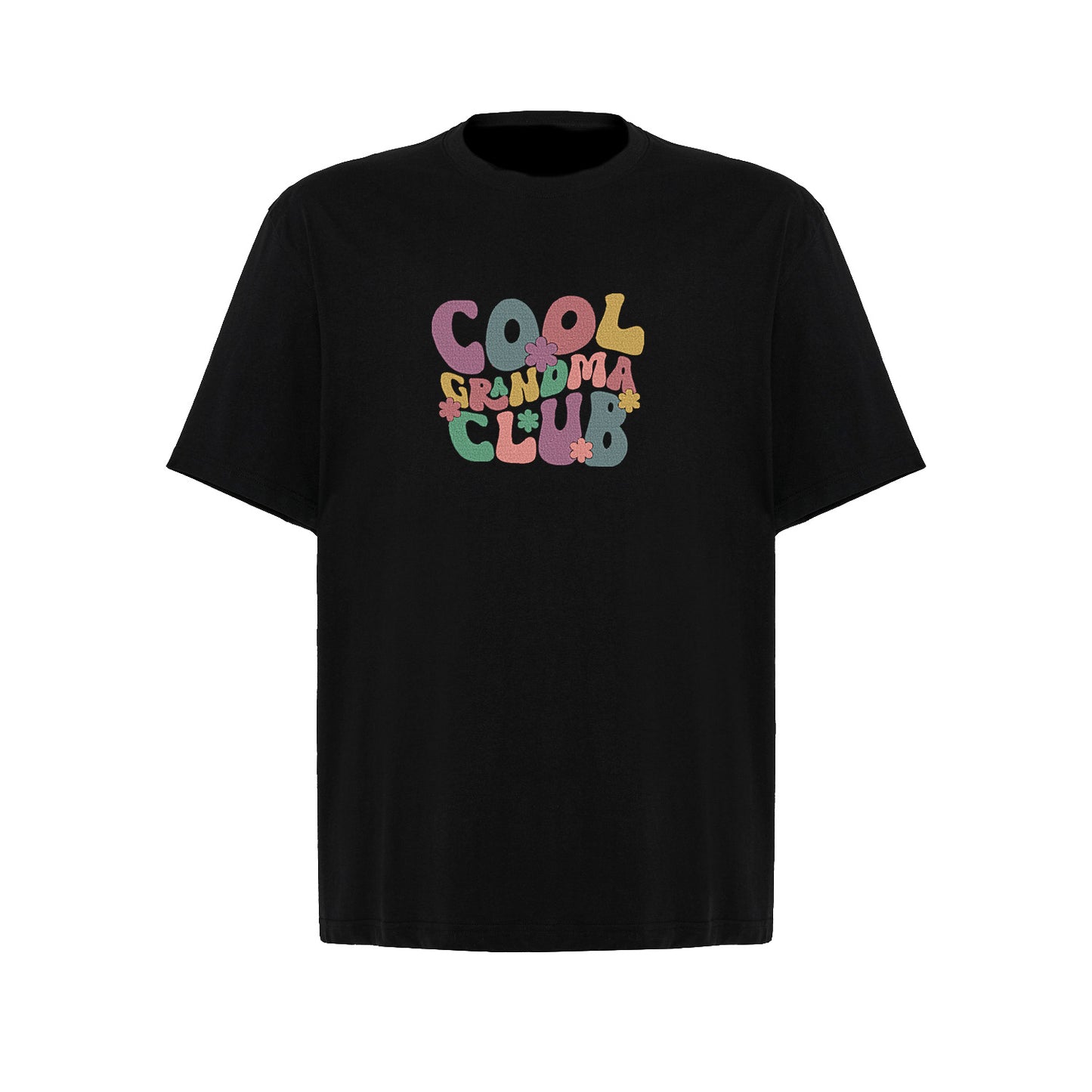 Koszulka z haftem Cool Grandma Club – prezent dla wyjątkowej Babci Haft z radości - nadruki i haft na odzieży Warszawa