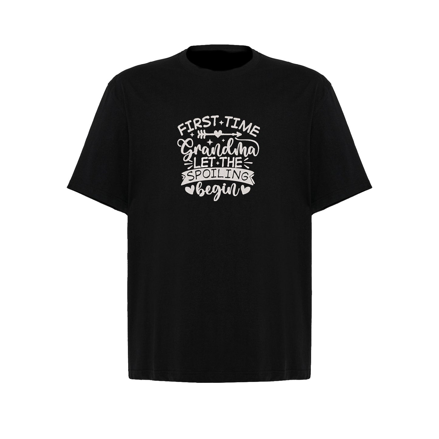 Koszulka First Time Grandma – haftowany prezent dla świeżej Babci Haft z radości - nadruki i haft na odzieży Warszawa