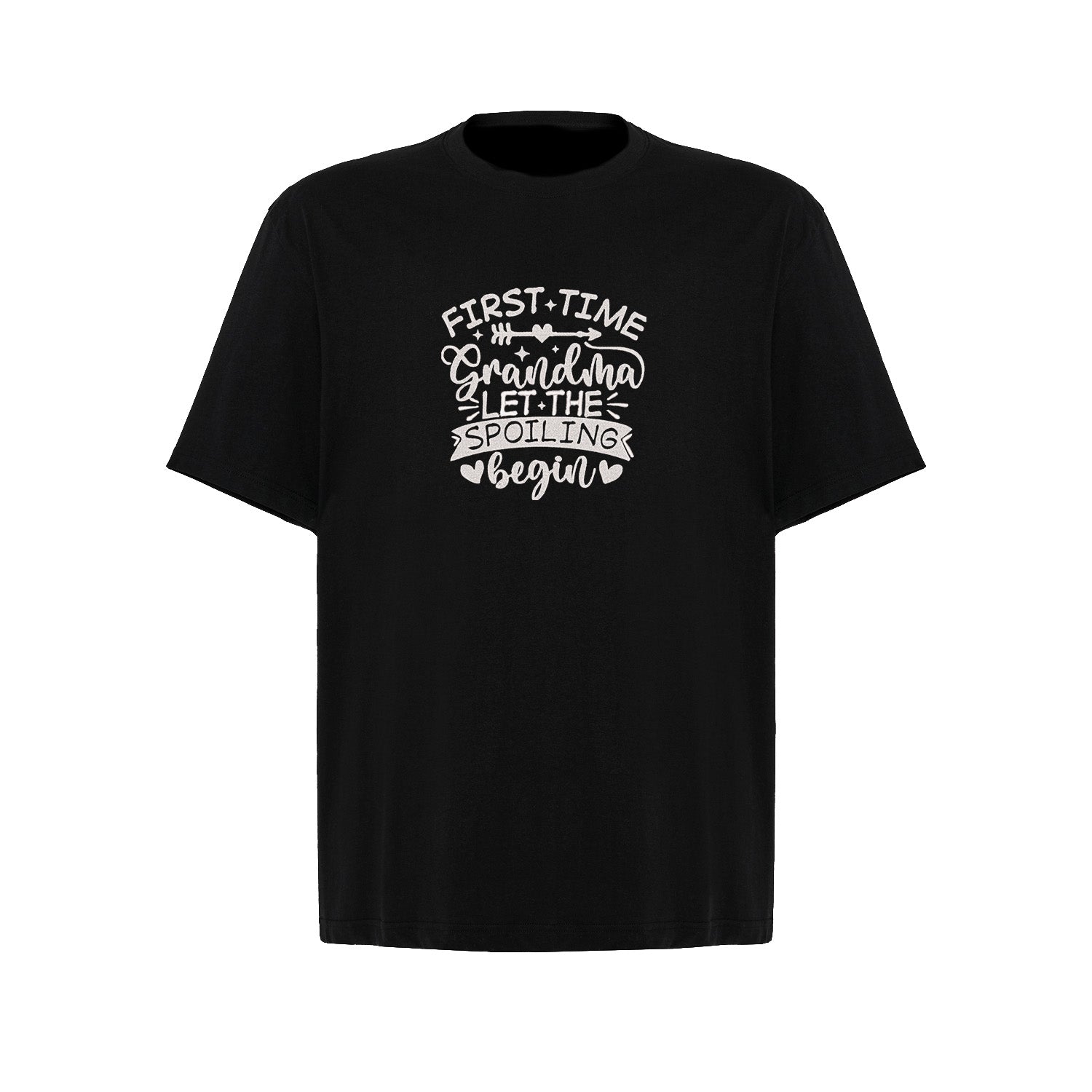 Koszulka First Time Grandma – haftowany prezent dla świeżej Babci Haft z radości - nadruki i haft na odzieży Warszawa