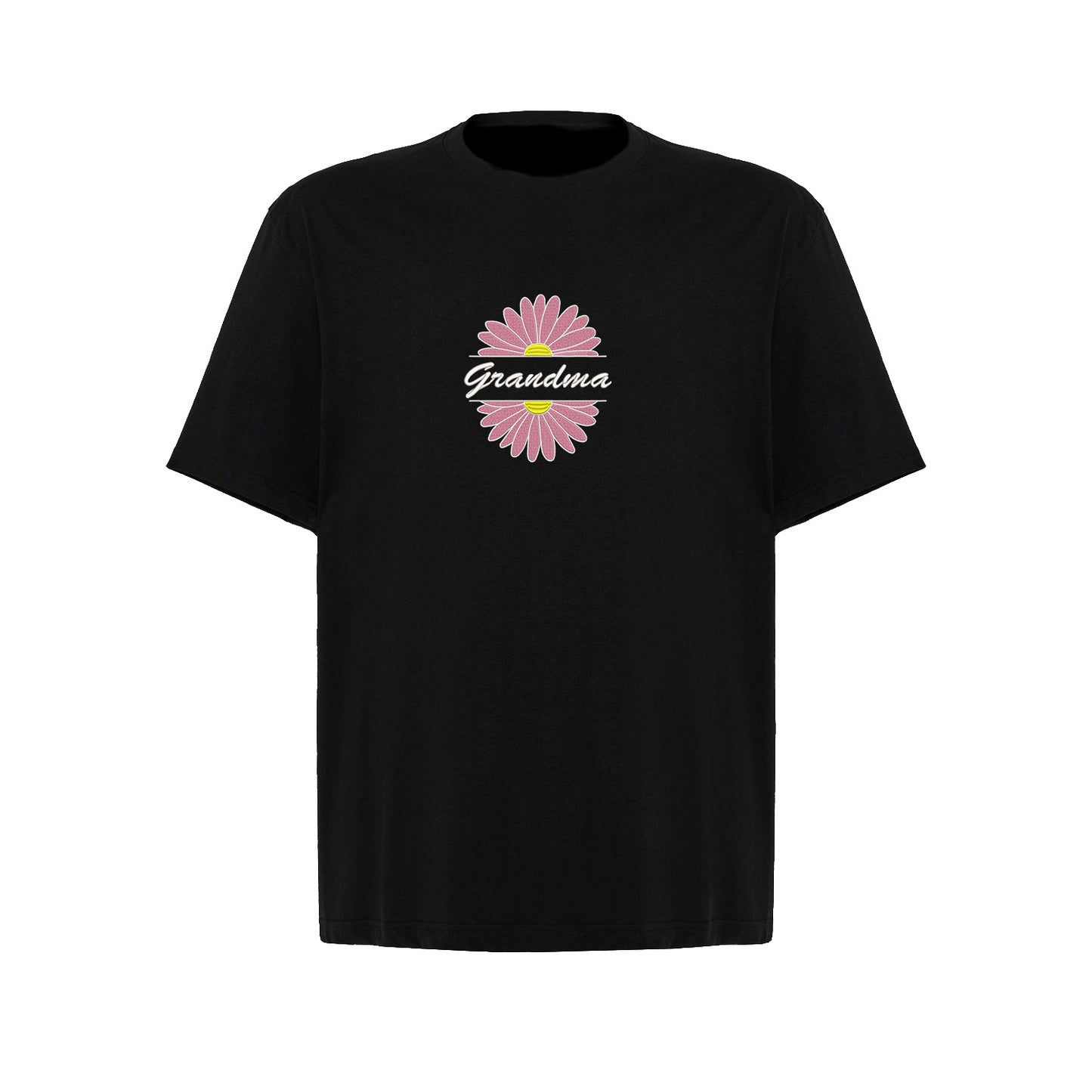 Koszulka Grandma Flower 2 – stokrotkowy haft dla ukochanej Babci Haft z radości - nadruki i haft na odzieży Warszawa