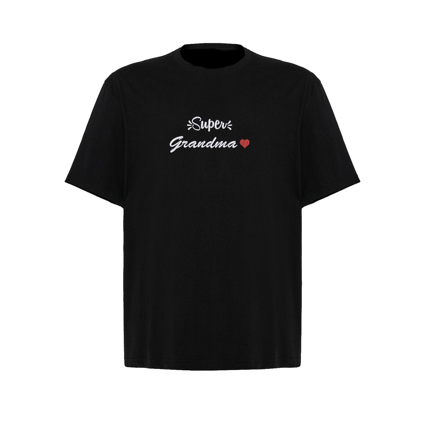 Koszulka Super Grandma – haftowany napis dla wyjątkowej Babci Haft z radości - nadruki i haft na odzieży Warszawa
