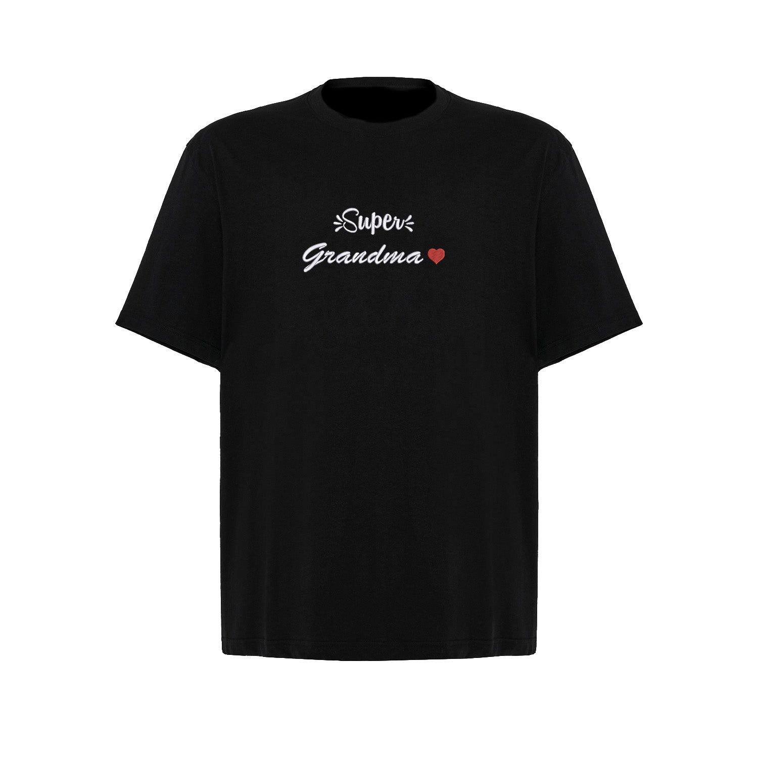 Koszulka Super Grandma – haftowany napis dla wyjątkowej Babci Haft z radości - nadruki i haft na odzieży Warszawa