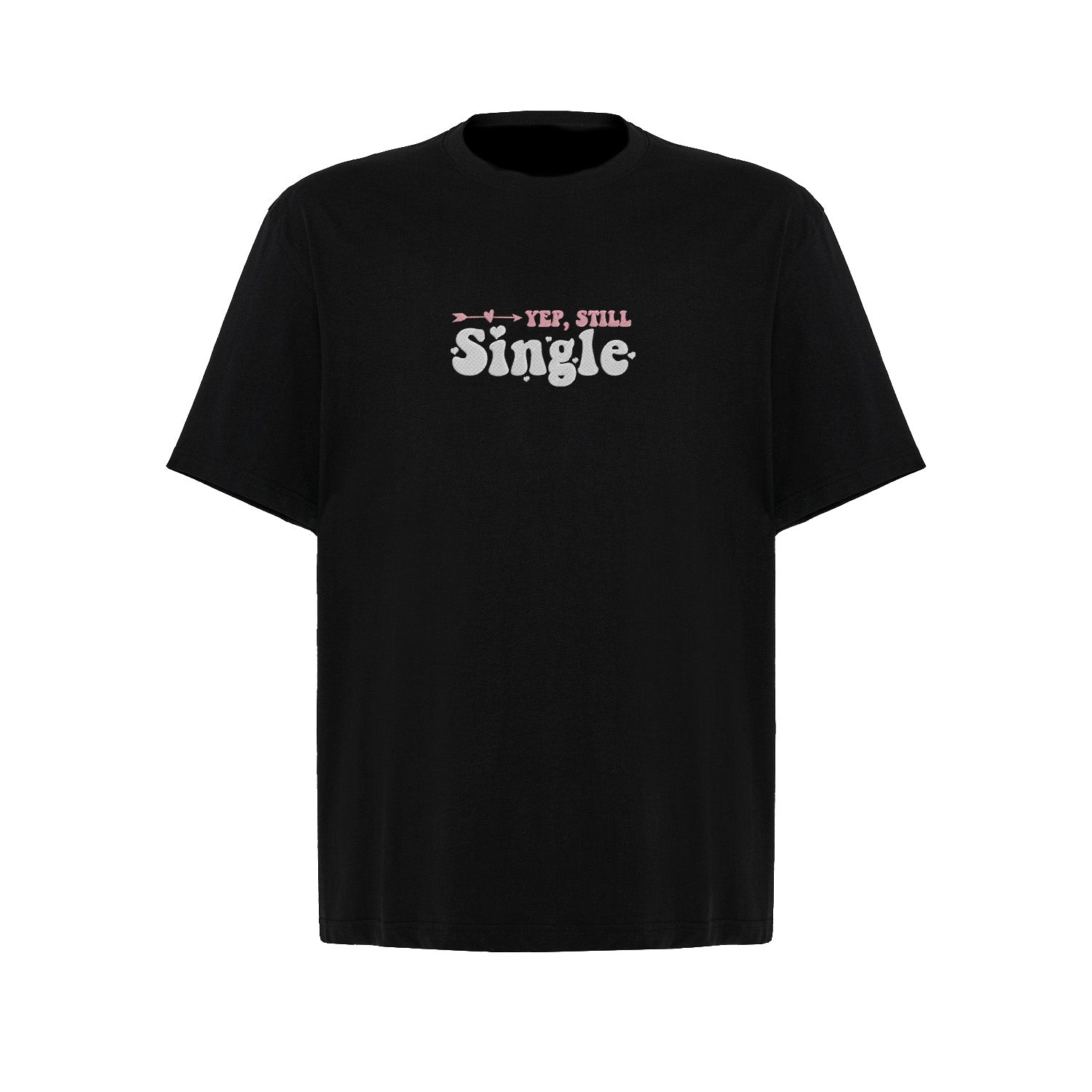 Koszulka z Haftem „Tak, nadal Singiel” – humor i dystans Haft z radości - nadruki i haft na odzieży Warszawa