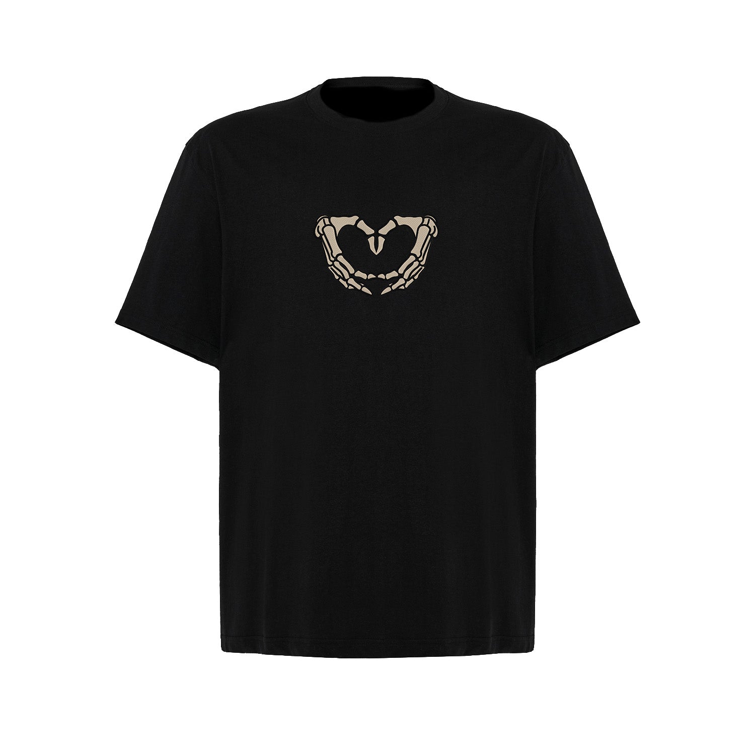 Koszulka z Haftem „Szkieletowe Serce” – wyrazisty styl Haft z radości - nadruki i haft na odzieży Warszawa