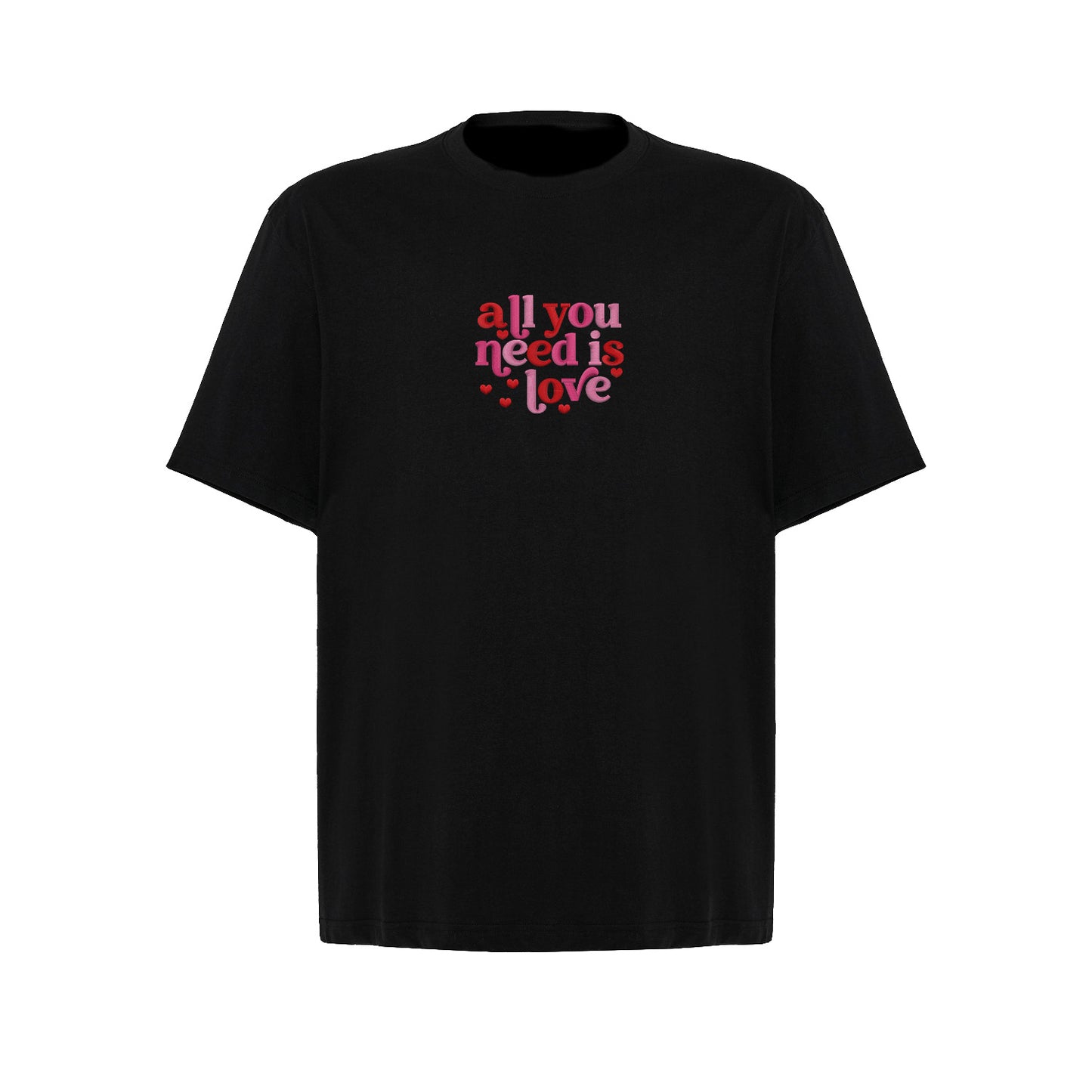 Koszulka z Haftem „All You Need Is Love” – ponadczasowe przesłanie Haft z radości - nadruki i haft na odzieży Warszawa