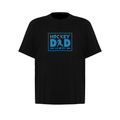 Koszulka oversize z haftem "Hockey Dad" – idealny prezent dla taty fana hokeja Haft z radości