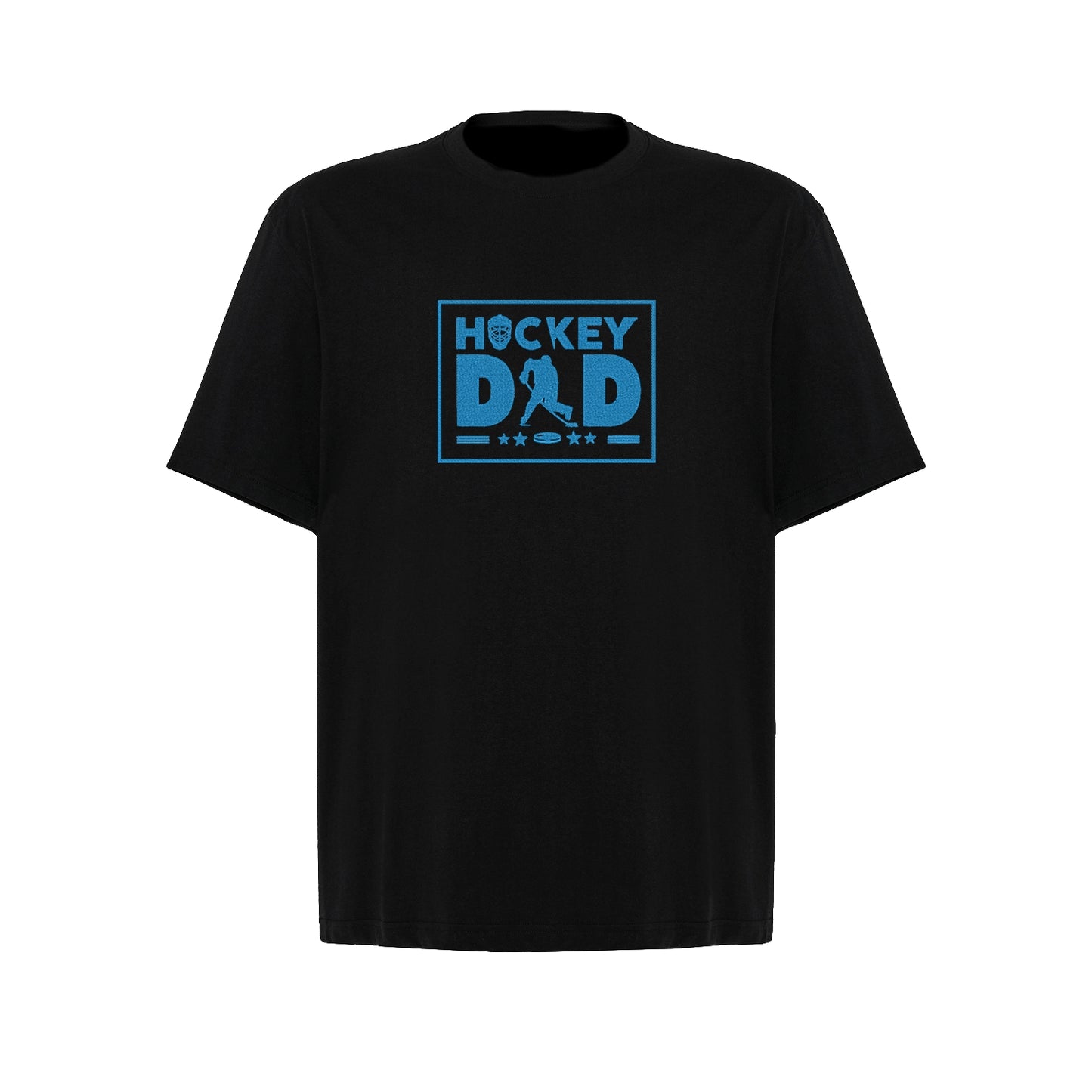 Koszulka „Hockey Dad” z haftem – idealny prezent dla taty hokeisty lub kibica, unisex, damska, oversize Haft z radości - nadruki i haft na odzieży Warszawa