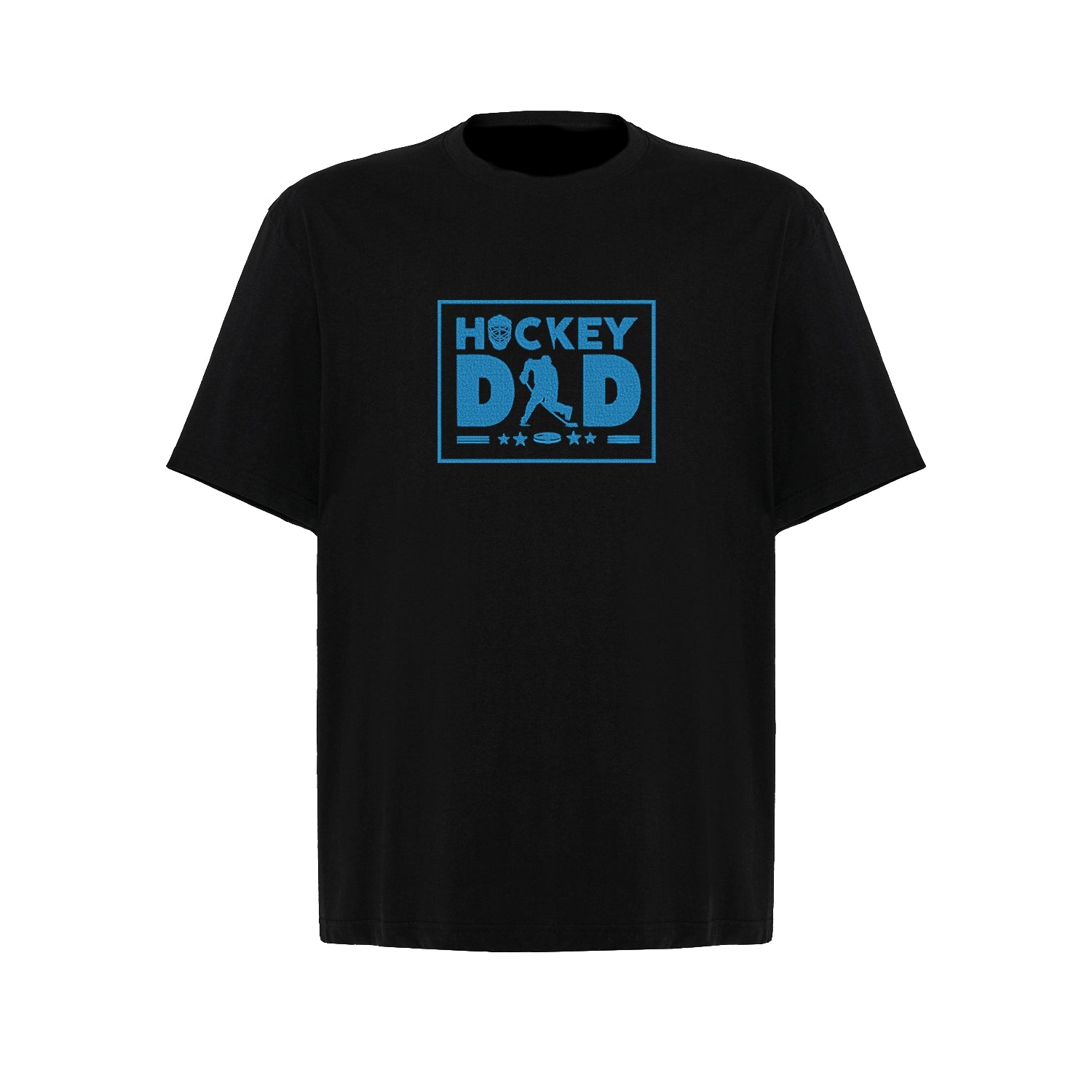 Koszulka „Hockey Dad” z haftem – idealny prezent dla taty hokeisty lub kibica, unisex, damska, oversize Haft z radości - nadruki i haft na odzieży Warszawa