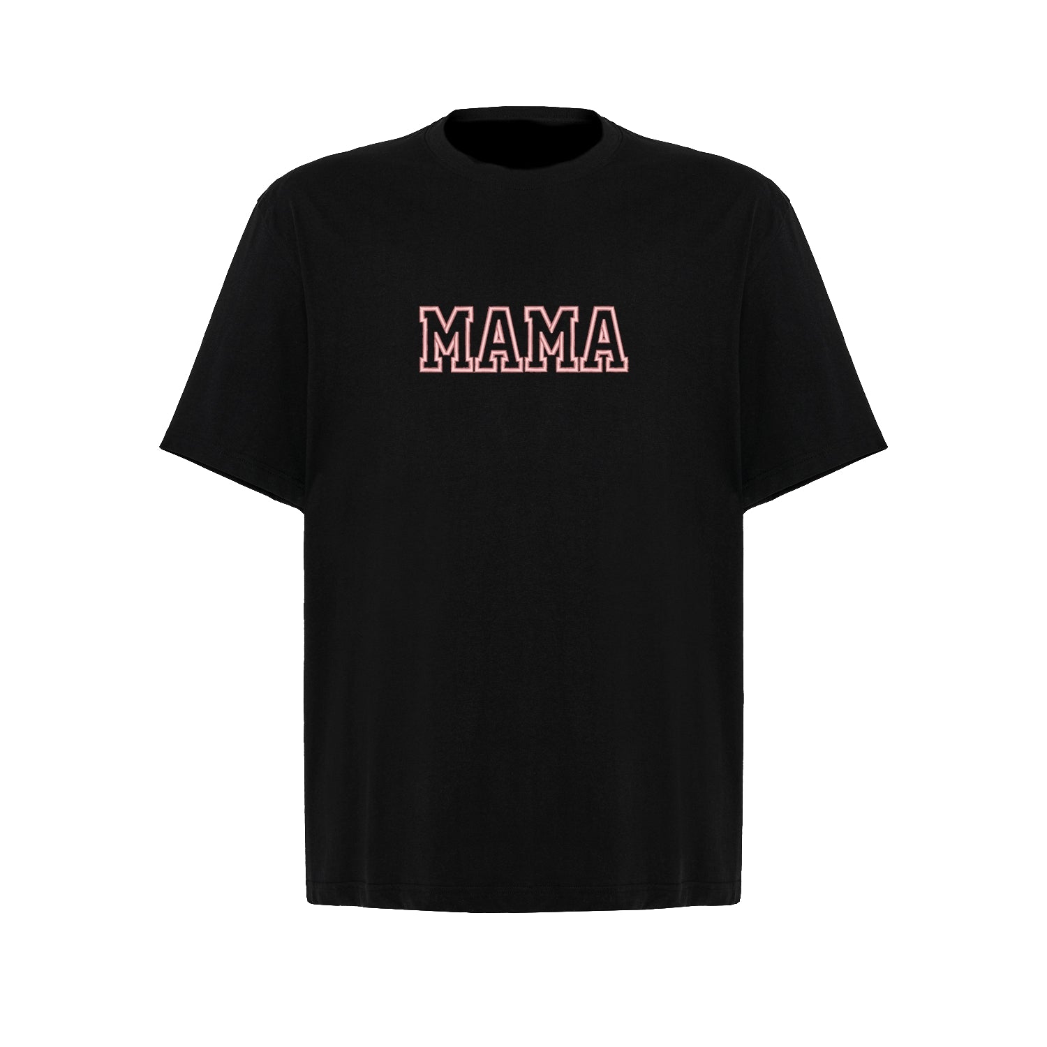 Koszulka Mama Applique – Haft komputerowy | Damska, Unisex, Oversize Haft z radości - nadruki i haft na odzieży Warszawa