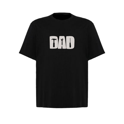 Koszulka oversize z haftem "Dad" – minimalistyczny i stylowy prezent dla taty Haft z radości