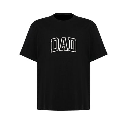 Koszulka oversize "Dad Applique" z haftem – stylowy prezent dla taty Haft z radości
