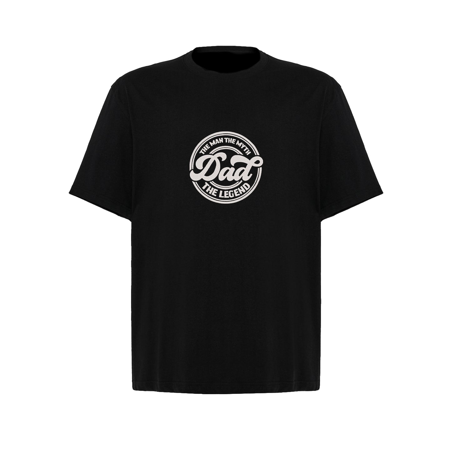 Koszulka oversize z haftem "Dad The Man The Myth The Legend" – prezent dla legendarnego taty