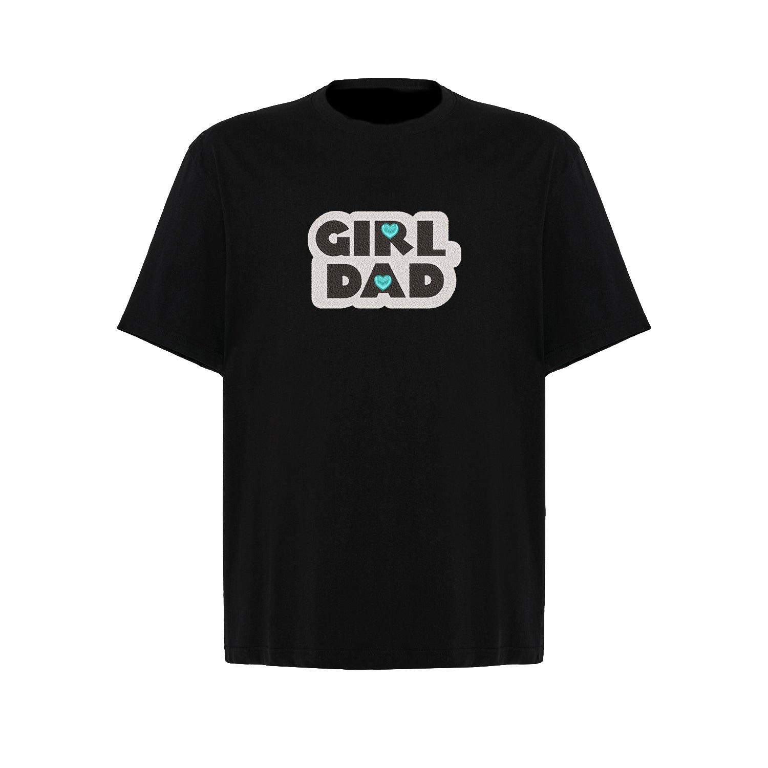 Koszulka oversize z haftem "Girl Dad" – idealna na prezent dla taty córki Haft z radości