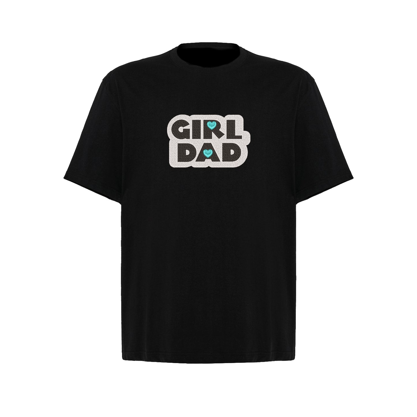 Koszulka oversize z haftem "Girl Dad" – idealna na prezent dla taty córki