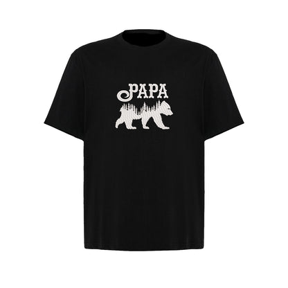 Koszulka Papa Bear z haftem – prezent dla taty, który chroni jak niedźwiedź Haft z radości