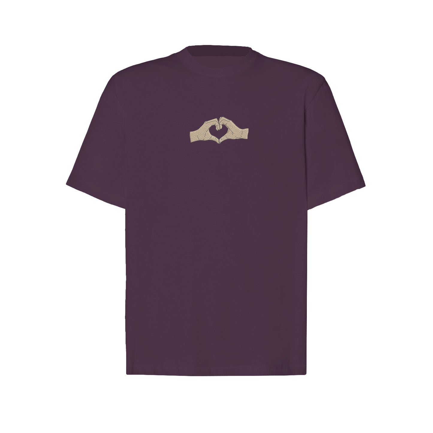 Koszulka z Haftem „Serce z dłoni” – symbol bliskości Haft z radości - nadruki i haft na odzieży Warszawa