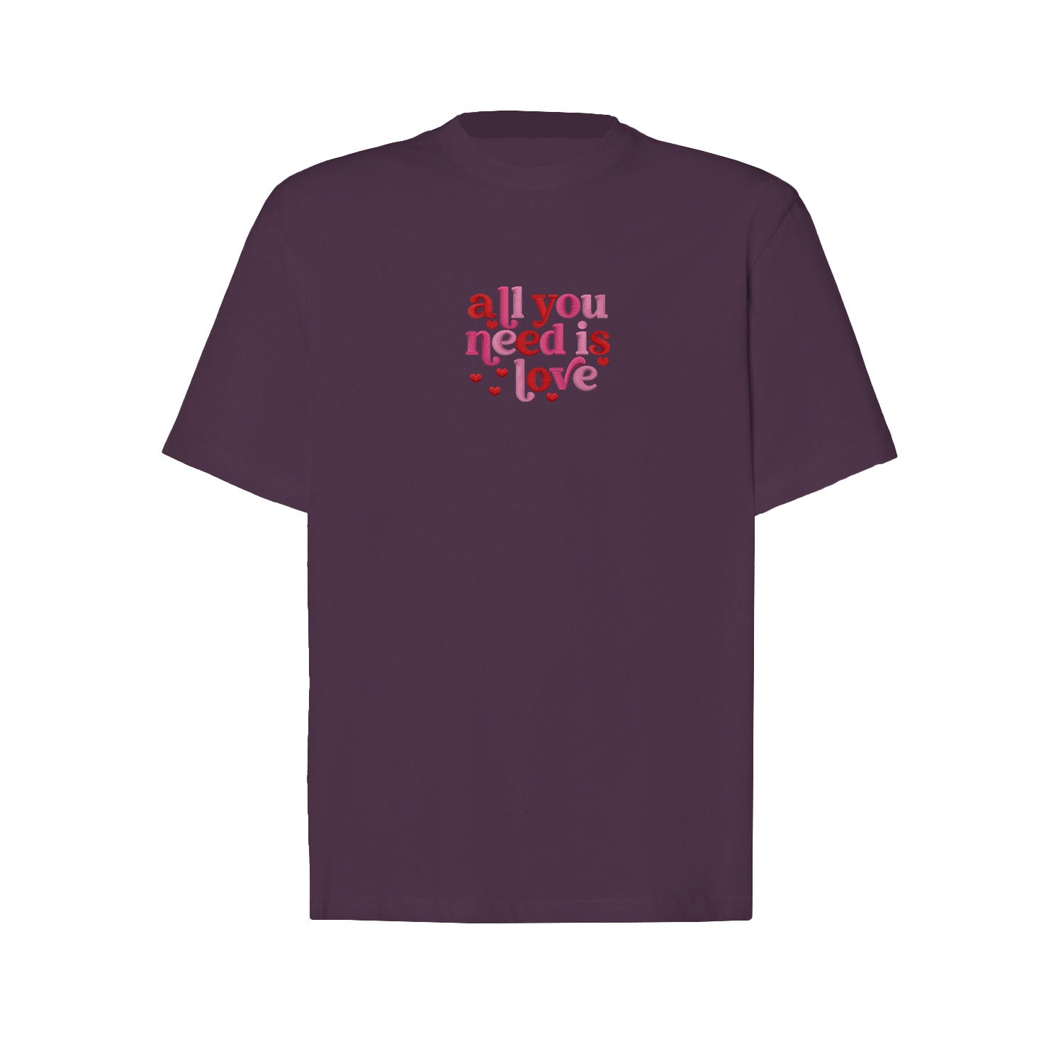 Koszulka z Haftem „All You Need Is Love” – ponadczasowe przesłanie Haft z radości - nadruki i haft na odzieży Warszawa