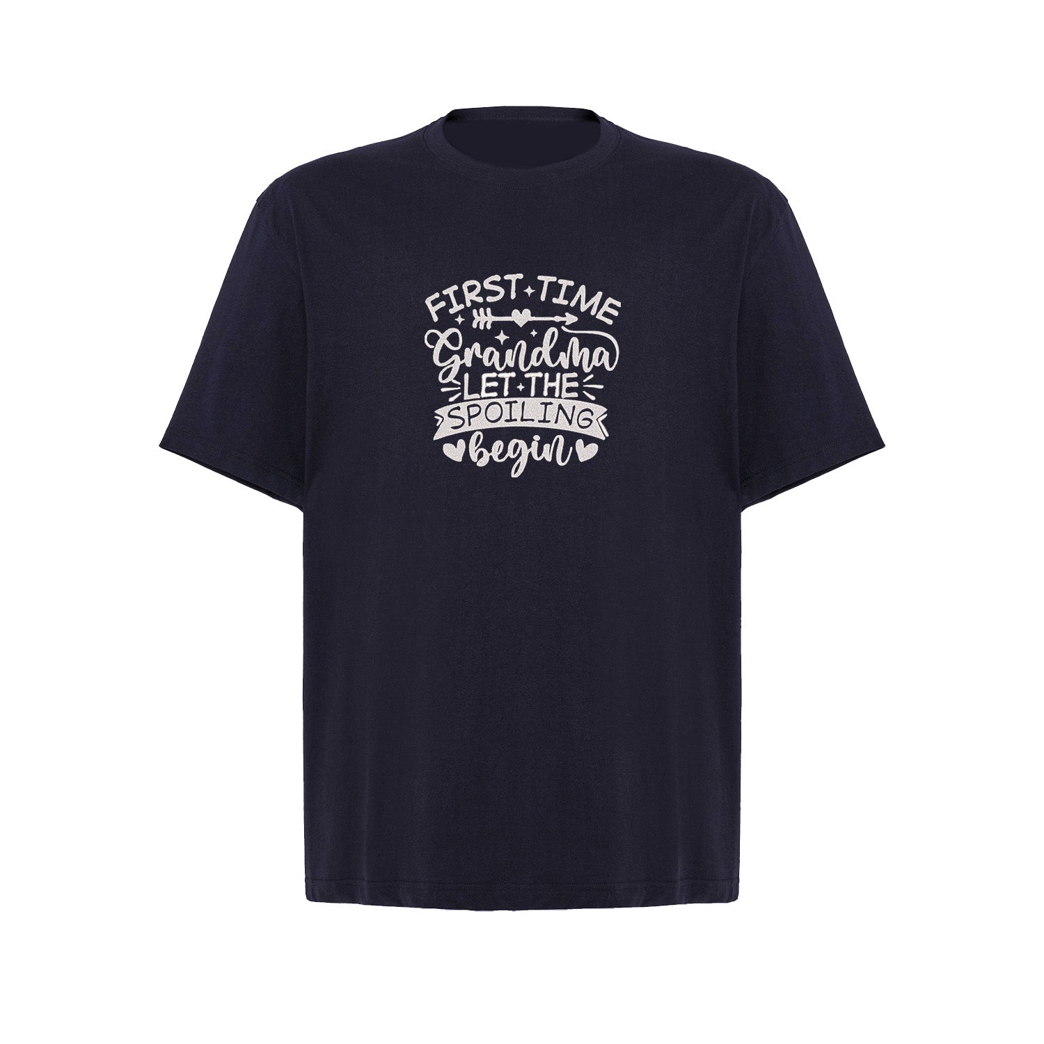 Koszulka First Time Grandma – haftowany prezent dla świeżej Babci Haft z radości - nadruki i haft na odzieży Warszawa