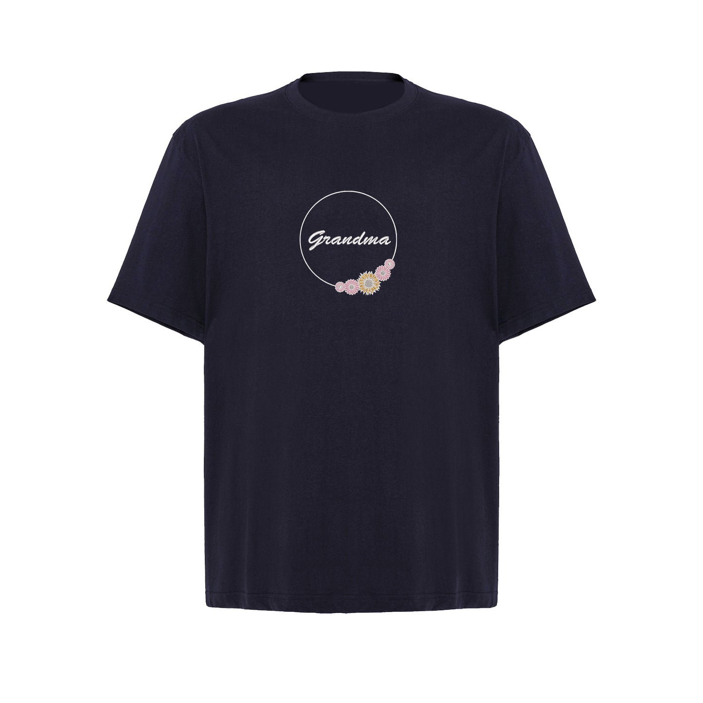 Koszulka Grandma Flower – haftowany motyw z kwiatami dla Babci Haft z radości - nadruki i haft na odzieży Warszawa