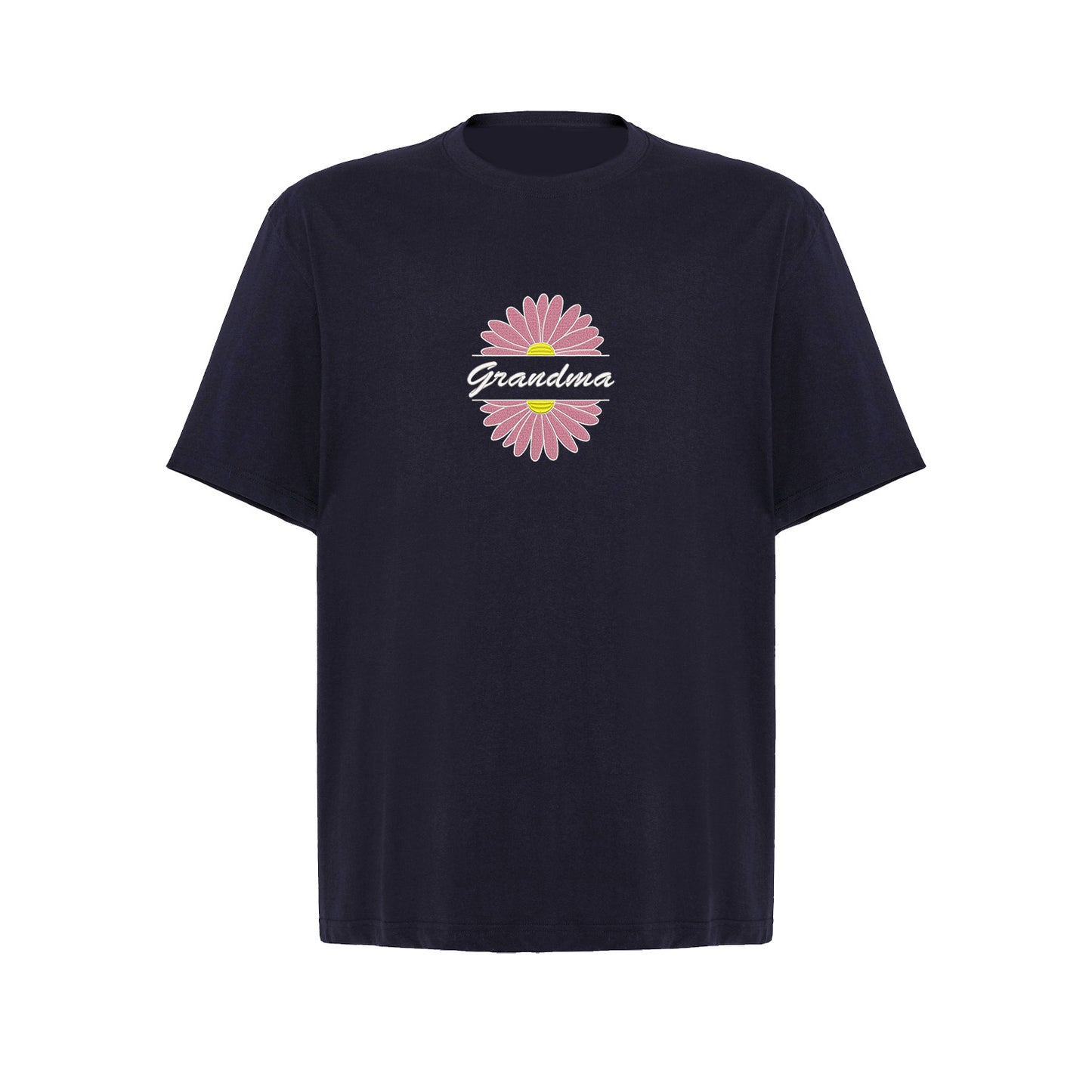 Koszulka Grandma Flower 2 – stokrotkowy haft dla ukochanej Babci Haft z radości - nadruki i haft na odzieży Warszawa