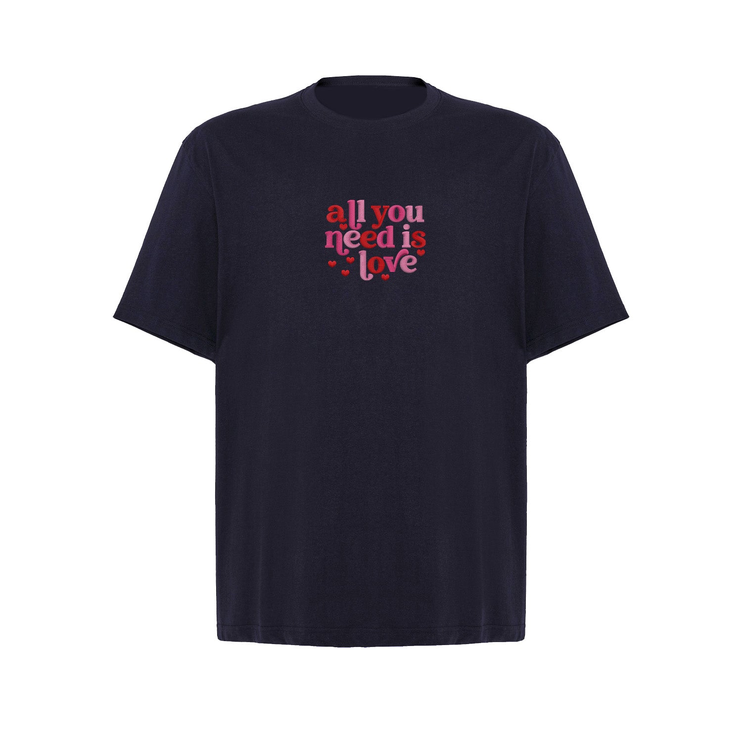 Koszulka z Haftem „All You Need Is Love” – ponadczasowe przesłanie Haft z radości - nadruki i haft na odzieży Warszawa