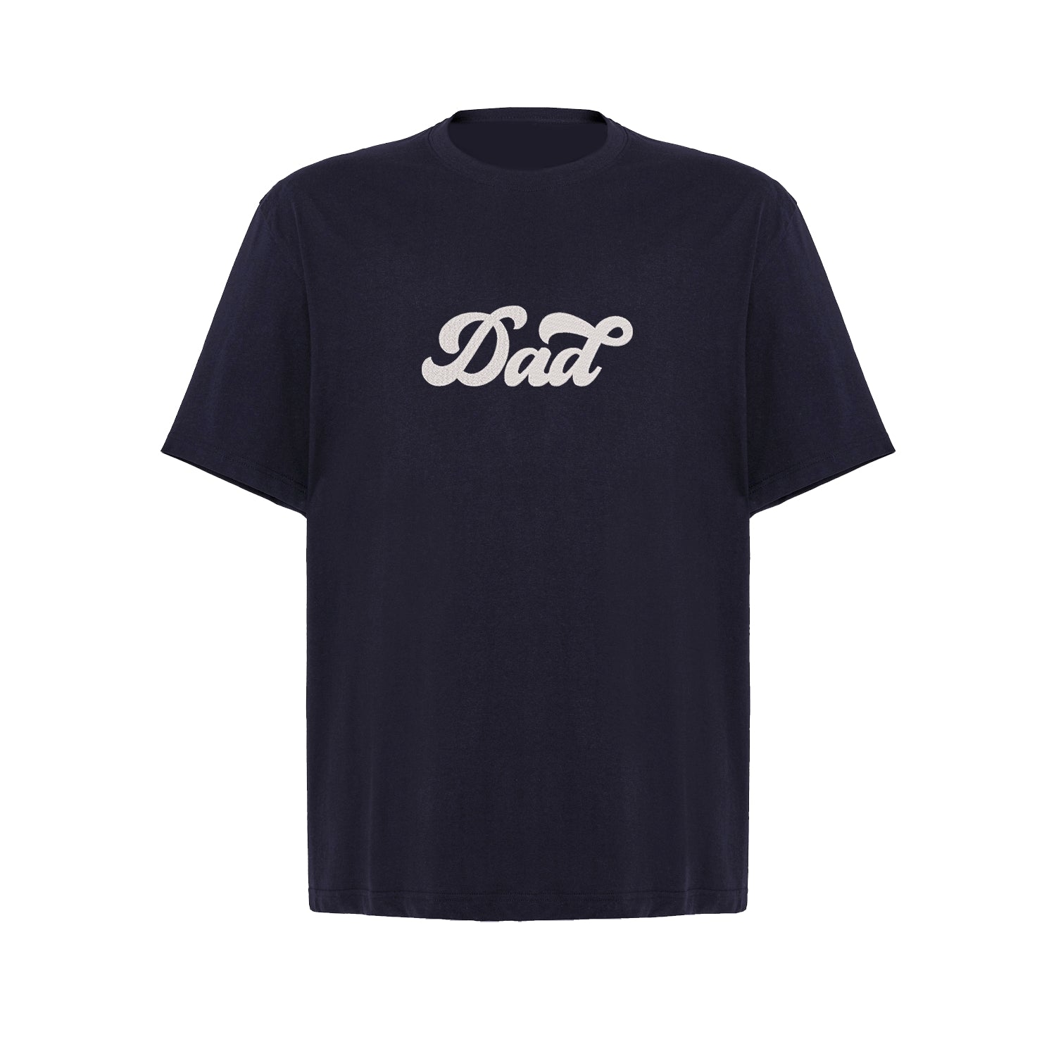 Koszulka „Dad 2”  z haftem – elegancki prezent dla taty, unisex, damska, oversize Haft z radości - nadruki i haft na odzieży Warszawa