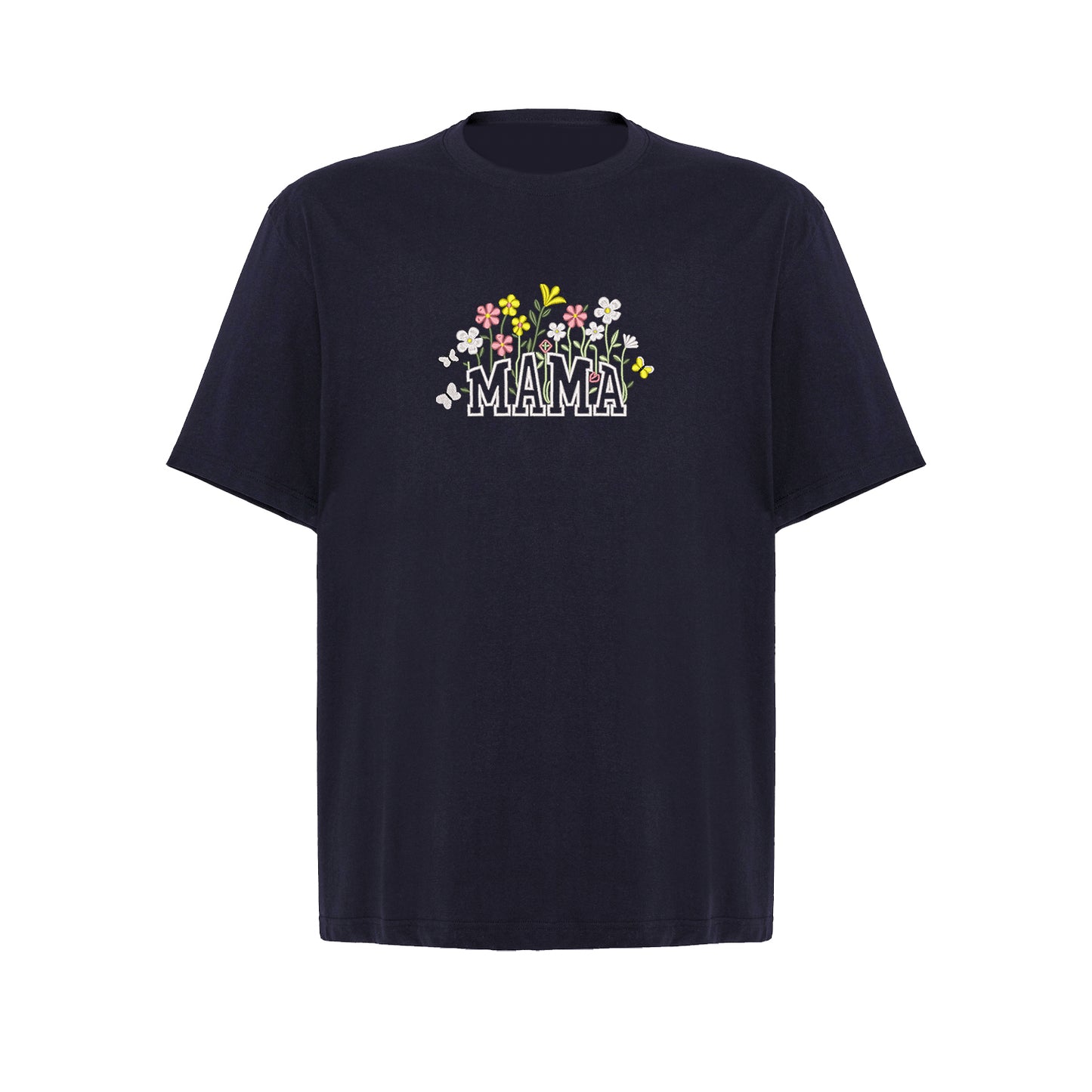 Koszulka Floral Mama 3 – Haft komputerowy | Damska, Unisex, Oversize Haft z radości - nadruki i haft na odzieży Warszawa