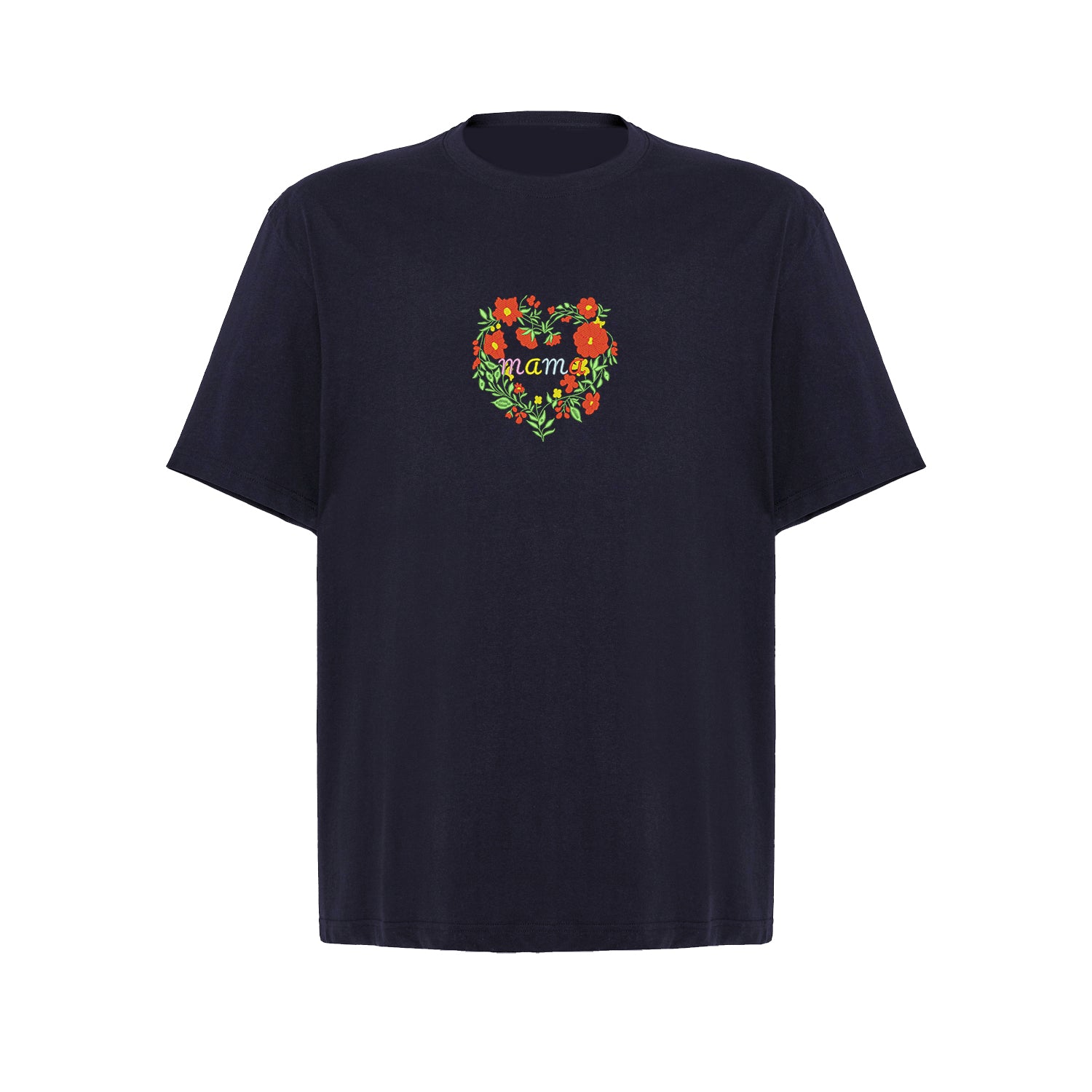 Koszulka Floral Mom Embroidery – Haft komputerowy | Damska, Unisex, Oversize Haft z radości - nadruki i haft na odzieży Warszawa