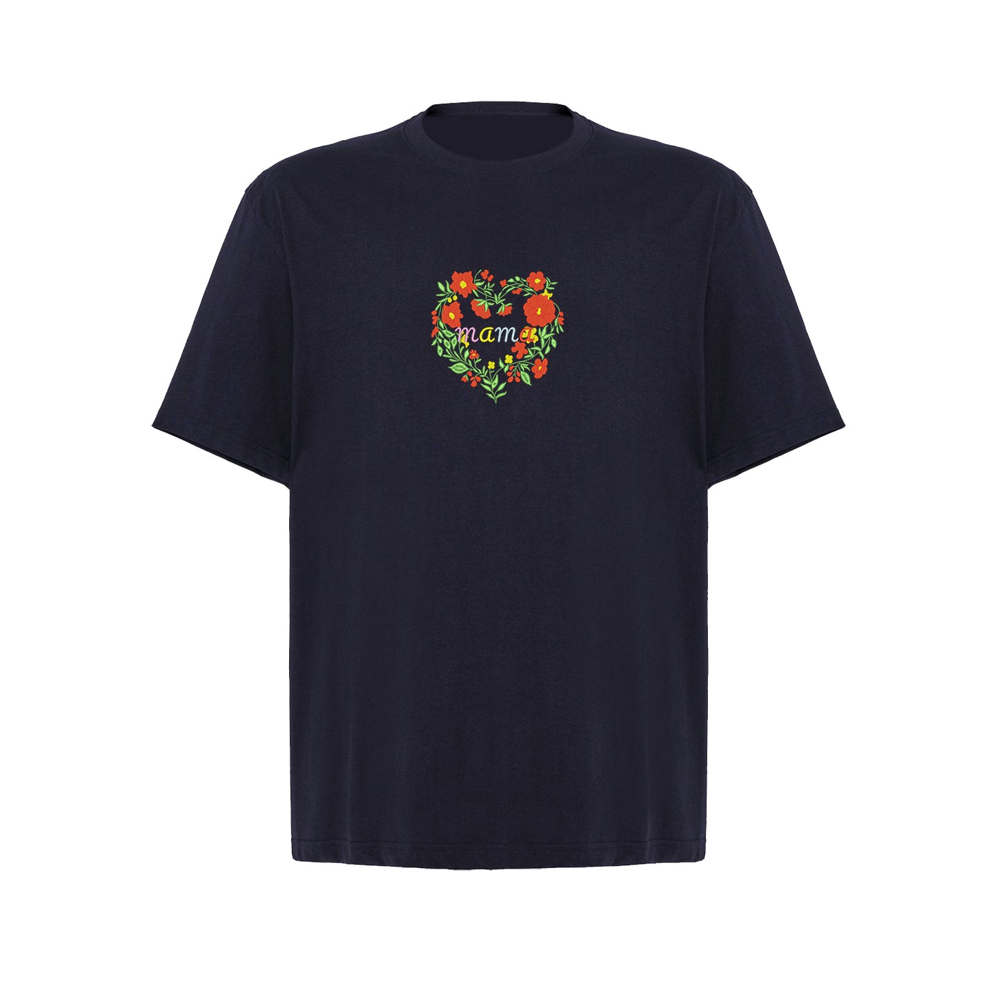 Koszulka Floral Mom Embroidery – Haft komputerowy | Damska, Unisex, Oversize Haft z radości - nadruki i haft na odzieży Warszawa