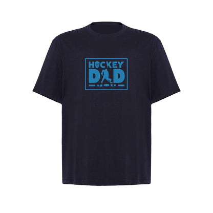 Koszulka oversize z haftem "Hockey Dad" – idealny prezent dla taty fana hokeja Haft z radości