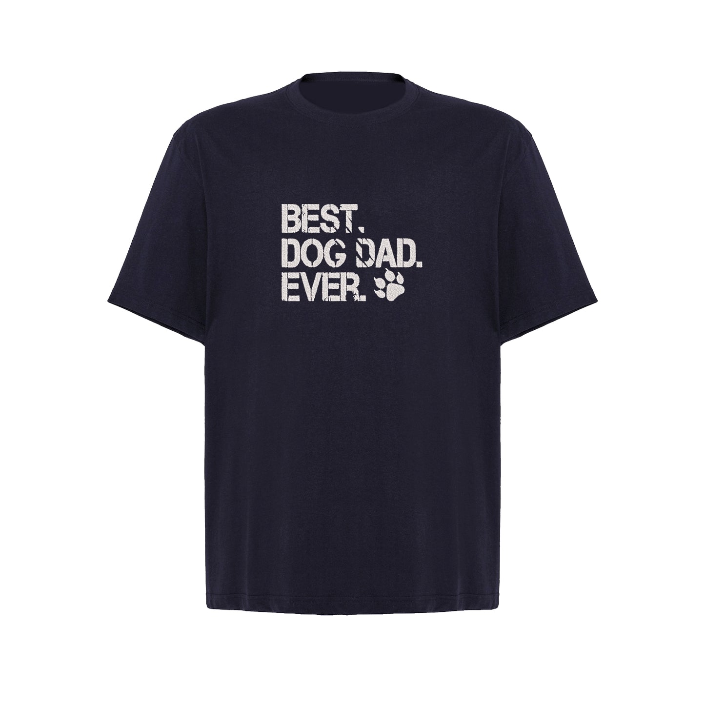 Koszulka oversize z haftem "Best Dog Dad Ever 2" – prezent dla miłośnika psów