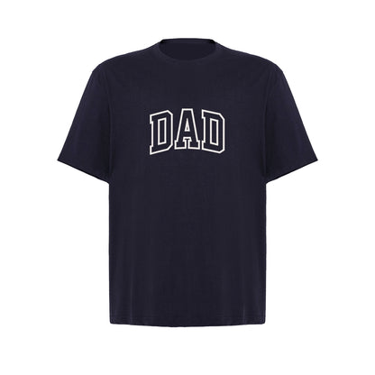 Koszulka oversize "Dad Applique" z haftem – stylowy prezent dla taty Haft z radości